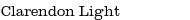 Clarendon Light