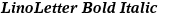 LinoLetter Bold Italic