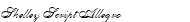 Shelley Script Allegro